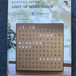 Sharper Image Light-Up Word Clock